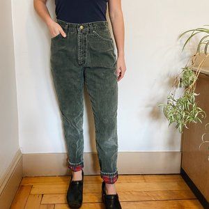 Vintage LL Bean High Waisted Fleece Lined Jeans